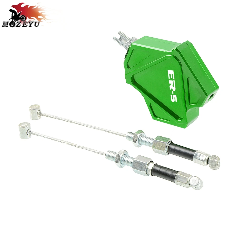 Для Kawasaki ER-5 ER 5 2004-2005 Мотоцикл с ЧПУ алюминиевые аксессуары мотор трюк рычаг сцепления легко тянет кабельная система