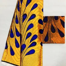 Африканская шелковая восковая ткань атласная шелковая ткань Анкара ткань африканская ткань 2+ 4 ярдов шифоновая ткань Африканский Воск Дубай кружевная MO-N1