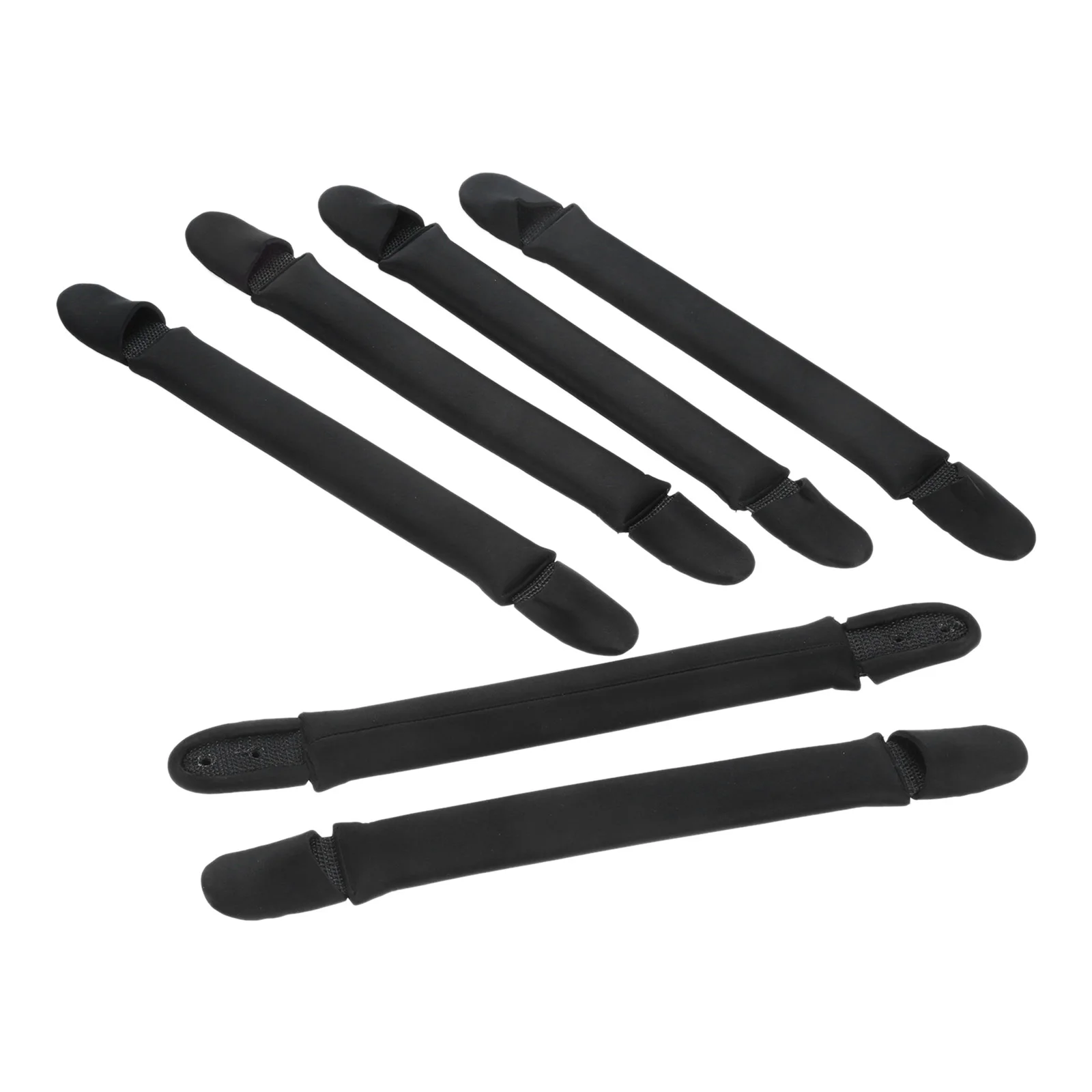6pcs Surfboard Handle Neoprene & PU Black Soft Handles Surfing Board Surf Rescue Boards Accessories Durable