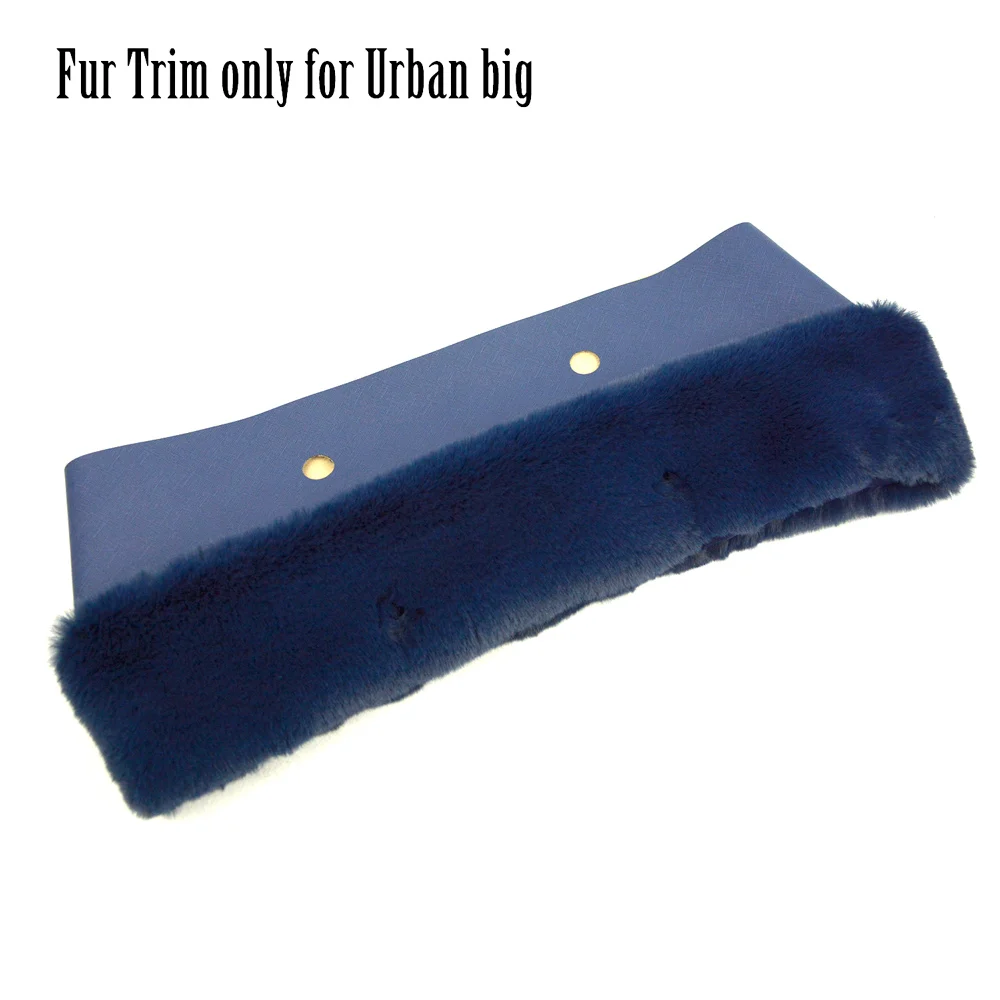 2022 Nuovi Colori Solo Per Urban O Bag Faux Rex Rabbit Fur Furry Peluche Trim Per Obag Decorazione Inverno Autunno Manubri