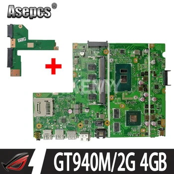 

New Free HDD board For Asus X541UVK X541UV X541UJ F541U R541U laptop motherboard Mianboard i5-6200U/ i5-6198DU GT940M/2G 4GB RAM