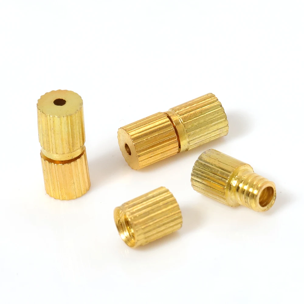 50pcs Jewelry Buckle 1mm Cord Wire String Necklace Bracelet Screw Connectors Closure Findings for Diy Jewelry Making Accessories