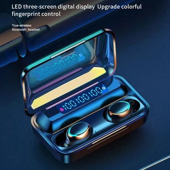 

Bluetooth V5.0 Earphones Wireless Headphones With Microphone LED Display Handsfree Sports Waterproof Headsets For iPhone Android