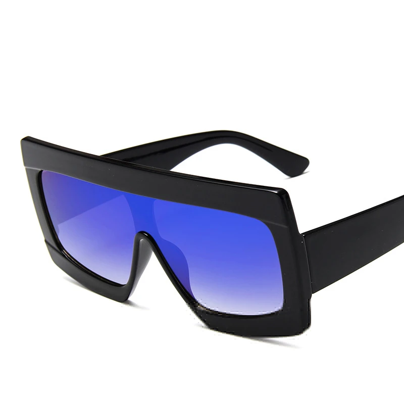 Женские солнцезащитные очки с плоским верхом для женщин брендовые больших