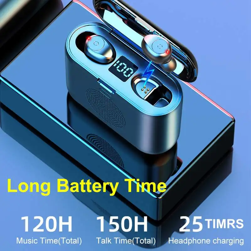 F9 TWS Mini Bluetooth Earphone 5 0 Touch Sports Stereo Wireless Headset Noise Reduction Surround Sound Speaker for iphone