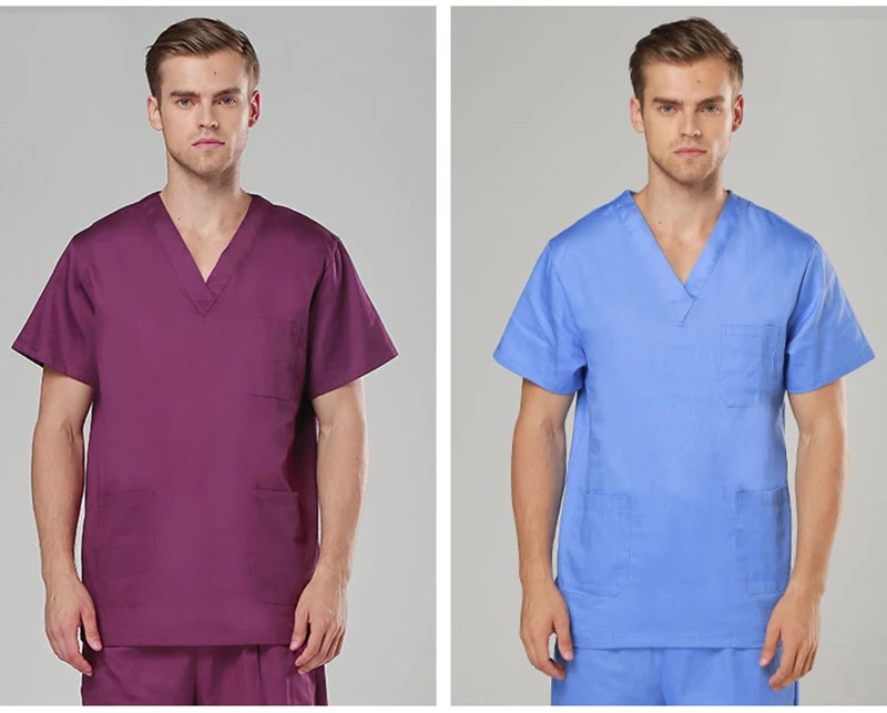 ViaoL новые модные шорты с рукавами мужские костюмы хирургические халаты одежда медсестры доктор Твердые Летние Горячие хлопковые брюки