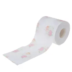 Цветочный тонкая оберточная бумага туалетной бумаги рулон ванной Новинка Забавный подарок D2TA