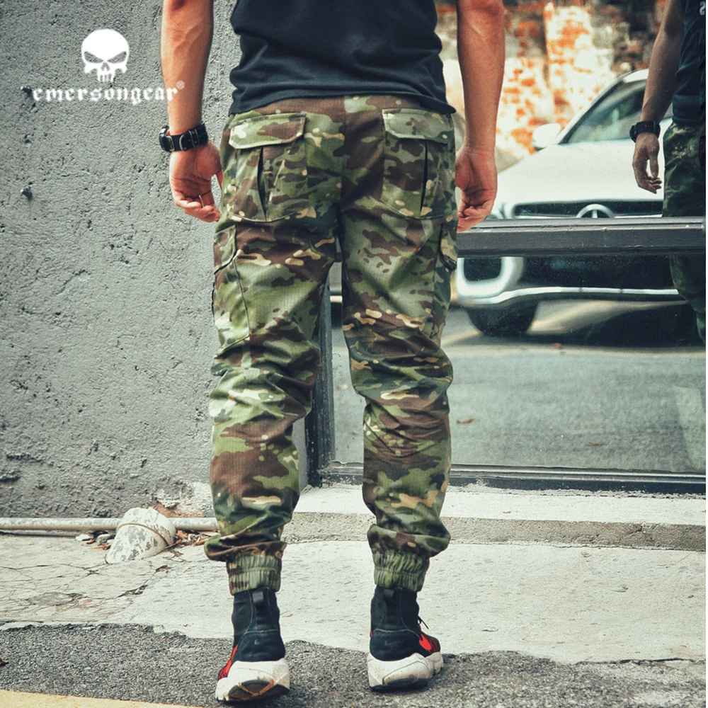 Брюки Emersongear мужские спортивные штаны Camoflage модные тактические брюки с ремешком