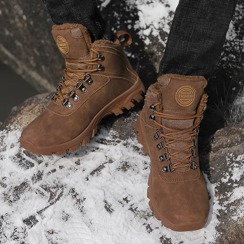 Men Hiking Shoes Professional Waterproof Hiking Boots Tactical Boots Outdoor Mountain Climbing Sports Sneakers Boots for Hunting