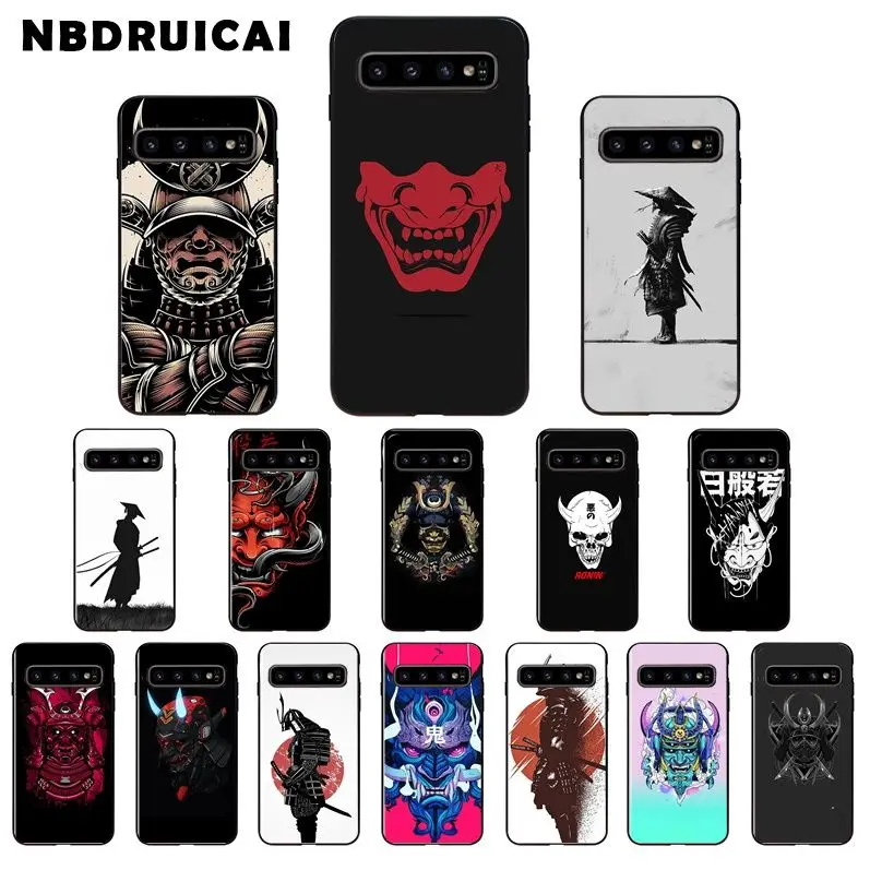 NBDRUICAI японская маска самурая сделай сам чехол для телефона Samsung S9 plus S5 S6 edge S7 S8 S10 E