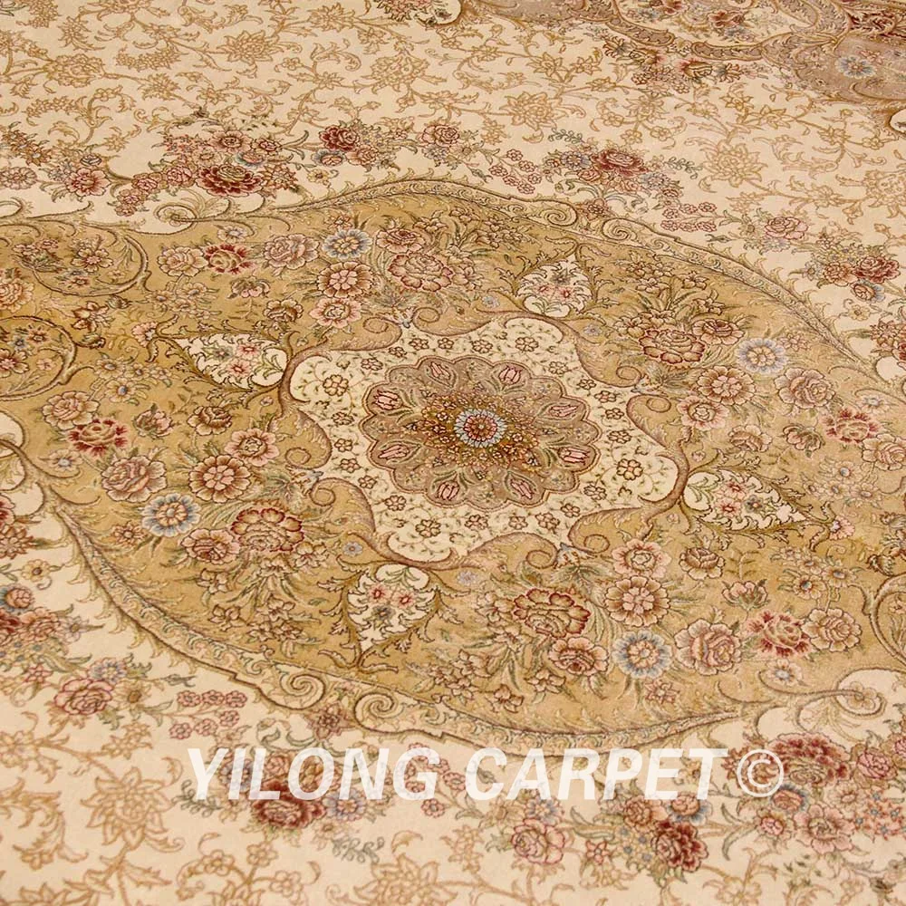 Yilong 8 5 'x 11 8' Hereke Восточный ковер Большой античный бежевый турецкий ручной