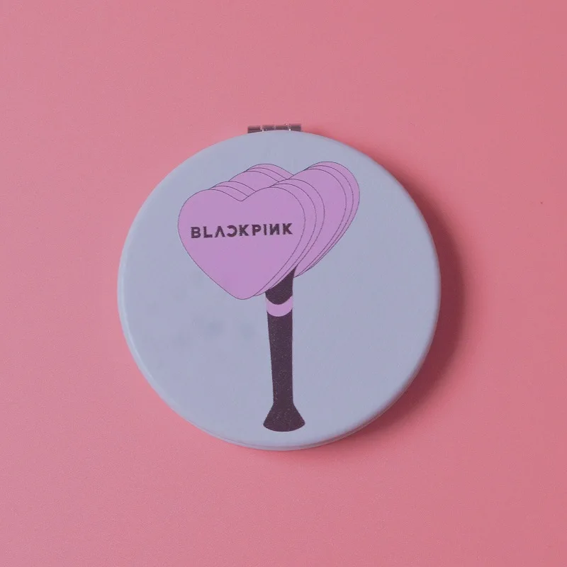 Got 7 Twice EXO BlackPink Love Yourself антиосеннее портативное мини-зеркало милое для девочек макияж Карманное зеркальце LJJ76