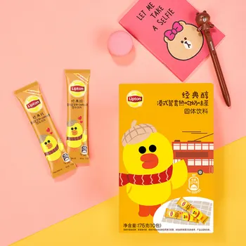 

Free shipping 175g/box Lipton Leighton classic mellow milk tea flavor strong flavor instant tea powde