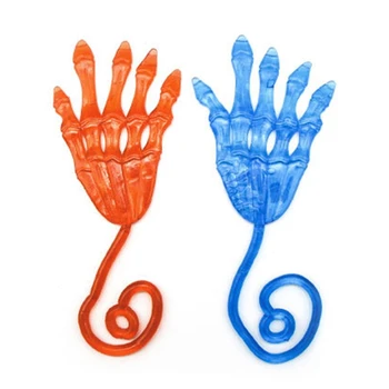 

10 Pcs Stretchy Skeleton Palm Sticky Hands Sensory Bendable Toy Kids Birthday Bag Pinata Filler Halloween Party Favors