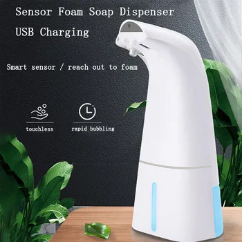 

248ml Touchless Automatic Soap Dispenser Intelligent IR Sensor Foam Hand Wash Dispenser USB Automatic Hand Sanitizer Handwashing