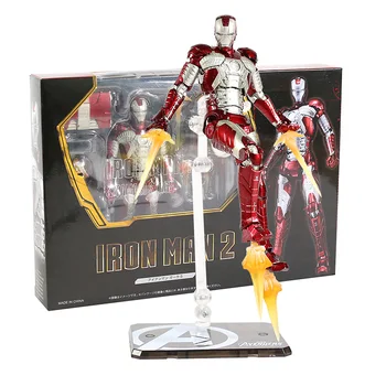 

SHF Iron Man Mark V MK5 & Tamasi Stage PVC Action Figure Collectible Model Toy