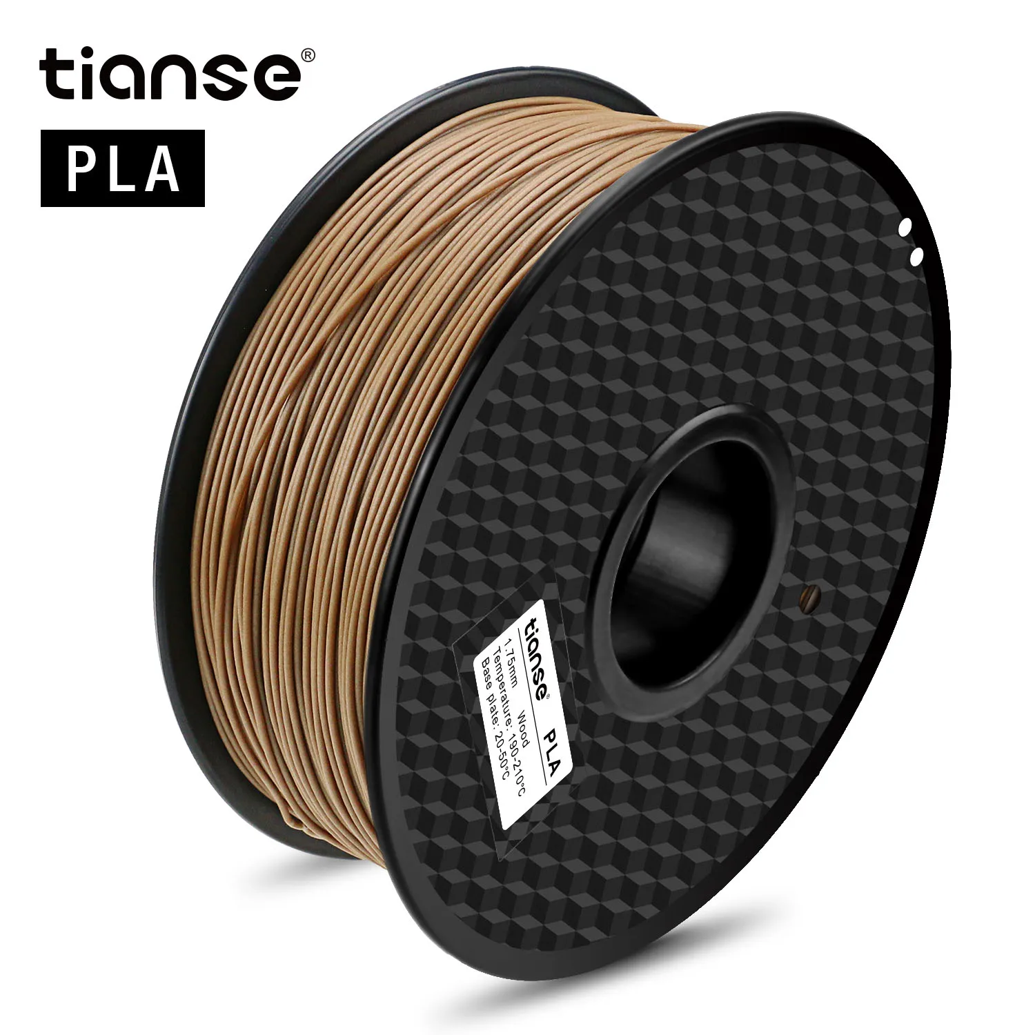 

TIANSE 3D Printer Filament Wood PLA 1.75mm Wooden Color 3D Printing Material PLA Wood 3D Printing Materials Supplies