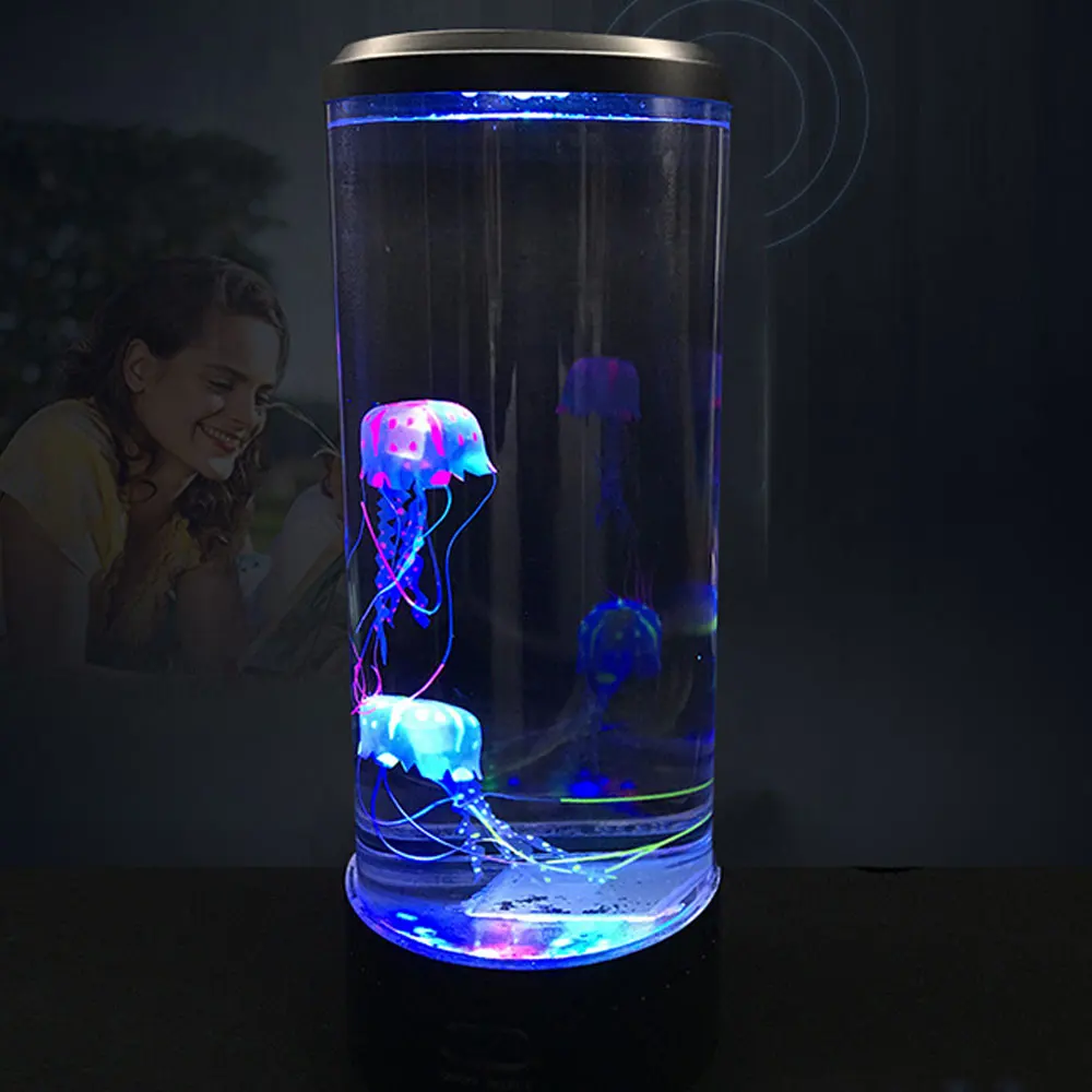 NEWKBO LED tower Jellyfish lamp night light change bedside lamp USB super power saving aquarium home decoration lamp