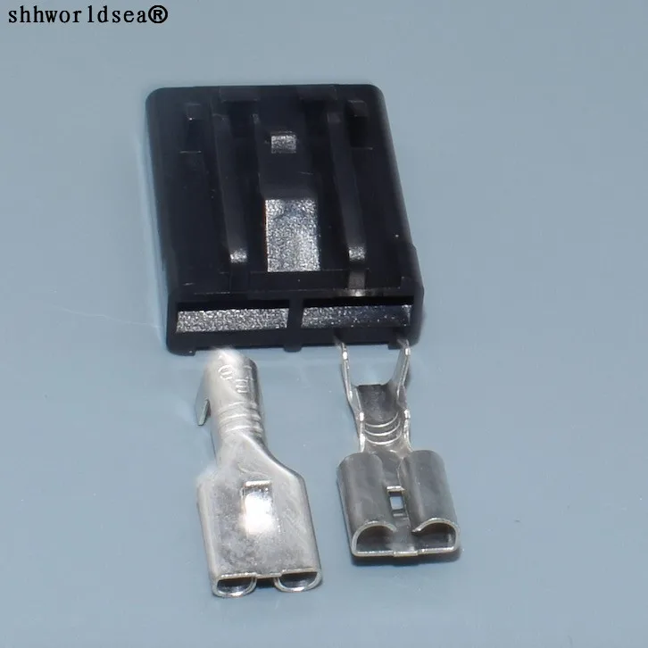 

worldgolden 6.3mm 2 Pin Oil Pump Plug Female 346027-1 Automotive Connector Sensor Wire Harness Socket