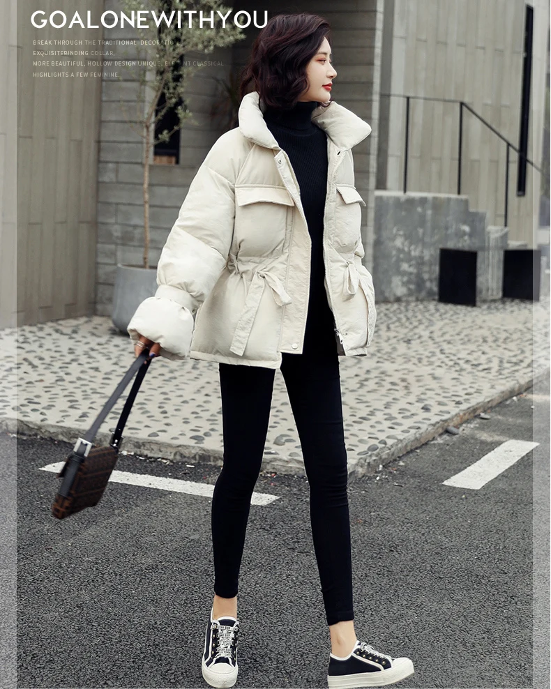 novo inverno com capuz manga longa cor sólida preto quente solto grande tamanho jaqueta feminina parkas moda outwear