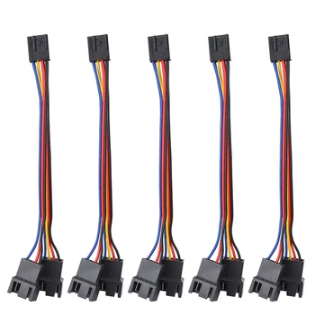 

5Pcs 4Pin 1 to 2 Extension Cable Splitter CPU Chassis Fan Sleeve Adapter Power Line Adapter Cable