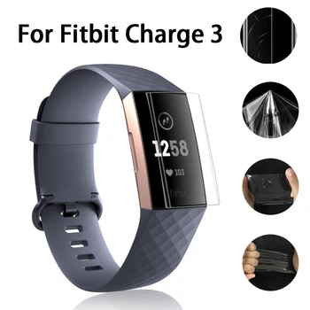 

3pcs/5pcs Full Cover Screen Protector on for Fitbit Charge 3 2 Soft Protective Film Fit bit Charge2 Charge3 Not Tempered Glass