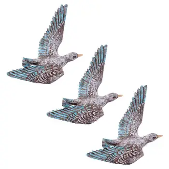 

3pcs Creative Seagull Birds Wall Art Decor Resin Seabird Decoration for Home
