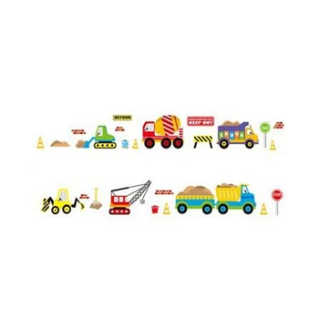 

Removable Transport Truck Digger Wall Sticker Art Decal Kids Room Nursery Decor, Multicolor, Size:50*70cm