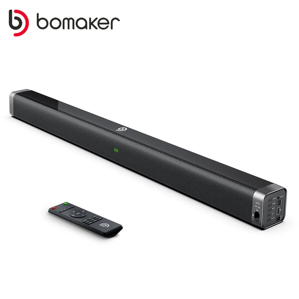 BOMAKER bluetooth 5.0 Soundbar do telewizora potężny bas 3D Stereo DSP