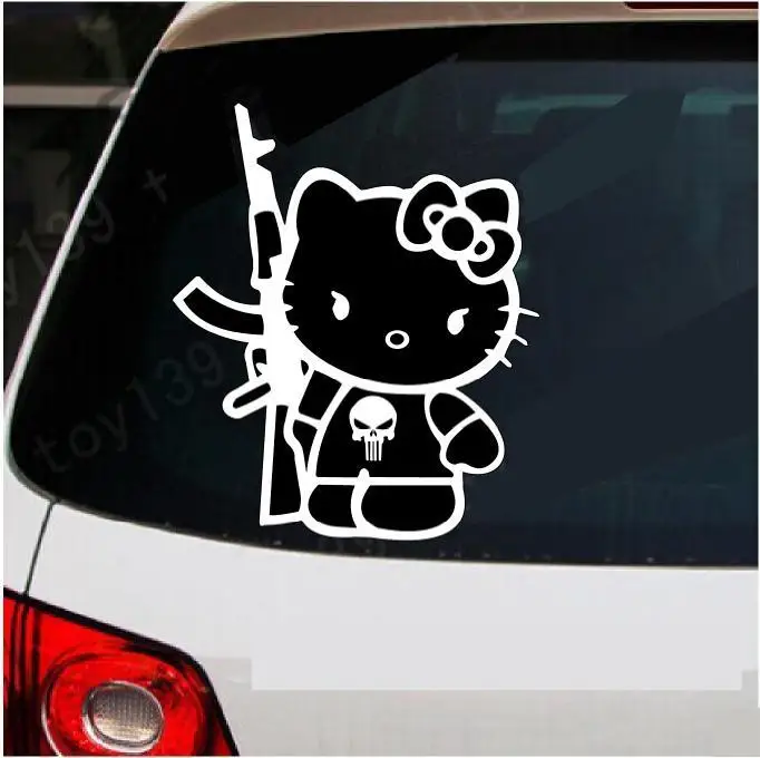 GUI03 наклейка с изображением героев мультфильма hello kitty|Наклейки на автомобиль| |