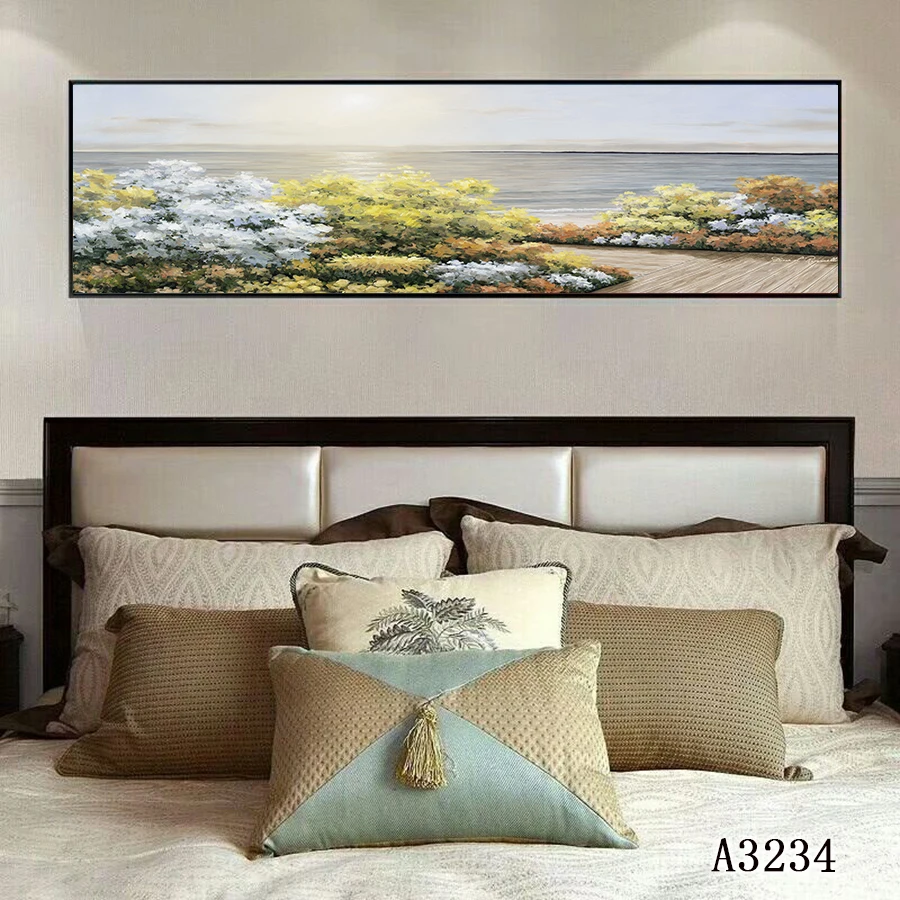 

Modern Abstract Oil Painting Print on Canvas Beach Seascape Canvas Printing Canvas Art Printing Wall Art Picture for Home Decor
