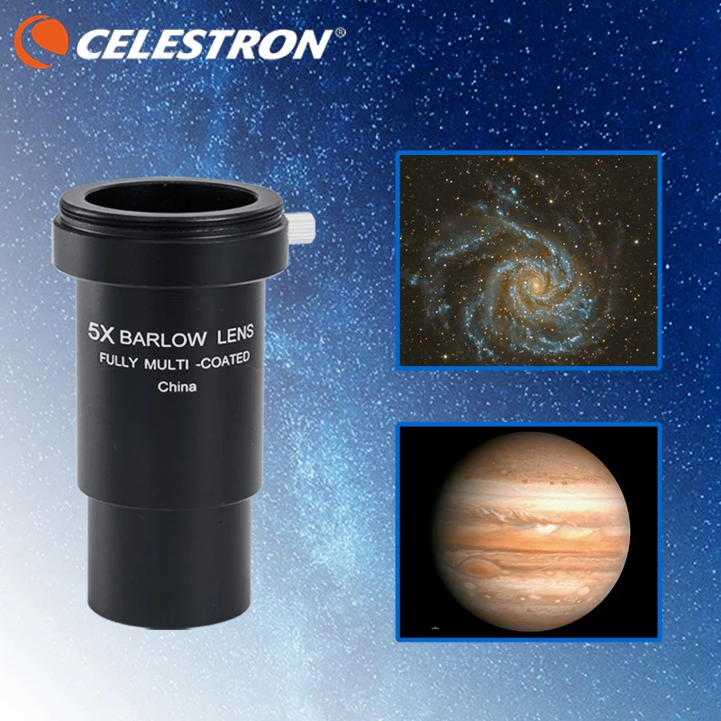 

Celestron All metal 5x Barlow eyepiece astronomical telescope Plosser 1.25 inch /31.7mm telephoto eyepiece High times