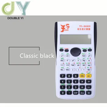 

black mini portable function calculator small creative desktop math calculator for children Free shipping