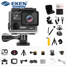 Экшн-камера EKEN H6S Ultra HD, оригинальная спортивная камера с чипом Ambarella A12, 4K/30 кадр/с 1080P/60 кадр/с, система электронной стабилизации, водонепроницаемость до 30 м Экшн-камера EKEN H6S Ultra HD, оригинальная спортивная камера с чипом Ambarella A12, 4K/30 кадр/с 1080P/60 кадр/с, система электронной стабилизации, водонепроницаемость до 30 м
