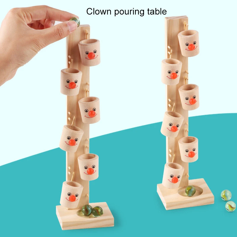 

Fun decompression game toys for children Children's educational toy clown pours the ball with Marbles kids educational toys