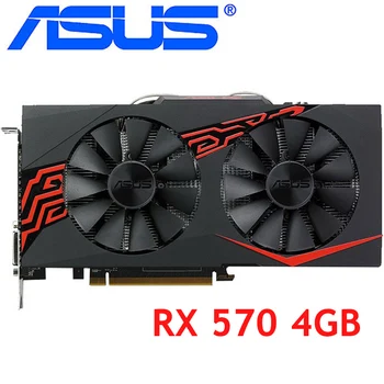 

ASUS Video Card RX 570 4GB 256Bit GDDR5 Graphics Cards for AMD RX 500 series VGA Cards RX570 4GB RX570 DisplayPort HDMI DVI Used