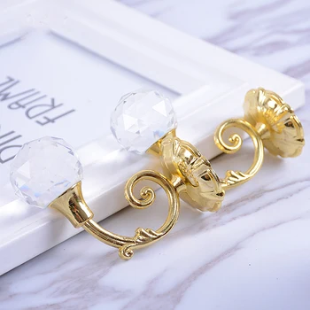 

Luxurious Curtain Tieback Small Curtain Hanging Hook For Bedroom Hollow Curtain Holder Metal Curtain Accessories Decoration Tool