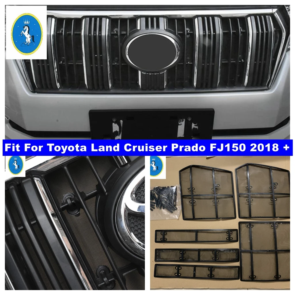 

Car Accessories Front Grille Insert Net Insect Screening Mesh Exterior Refit Kit For Toyota Land Cruiser Prado FJ150 2018 - 2020