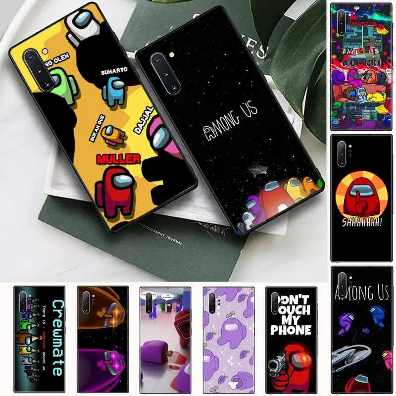 

Fashion game among us Phone Case For Samsung Galaxy S8 S9 S10 Plus S10E Note 3 4 5 6 7 8 9 10 Pro Lite cover