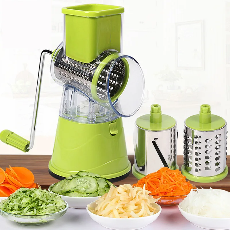 

Manual Vegetable Cutter Slicer Kitchen Accessories Multifunctional Round Mandoline Slicer Potato Cheese Kitchen Gadgets