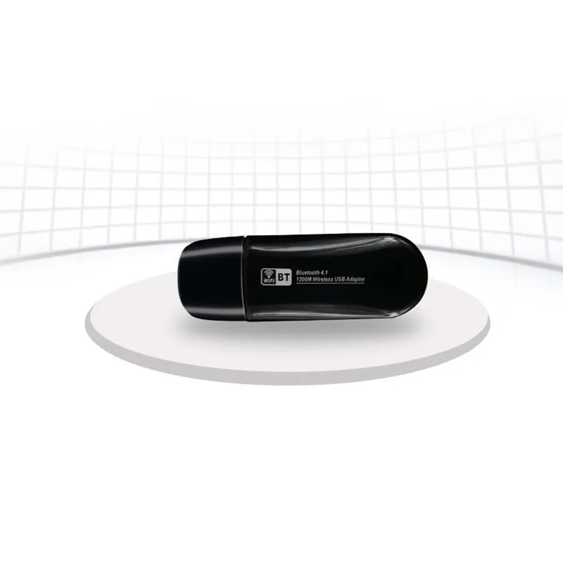 2-в-1 мини Wi-Fi 5 ГГц сетевая карта Bluetooth 4,1 Беспроводной Ac 1200 адаптер Mbps Dual Band сетевой карты для настольного компьютера ноутбука тв