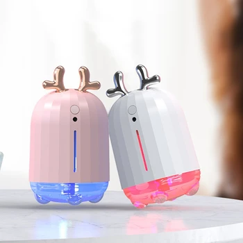 

260ML Air Humidifier Aroma Essential Oil Diffuser for Home Car USB Fogger Mist Maker with LED Night Lamp