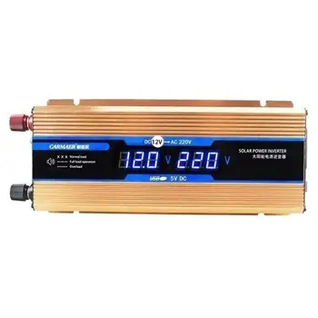 

Solar Inverter DC 12V/24V/48V/60V to AC 220V Power 2200W Car Inverter Converte with LED Display Solar Inverter Dropshipping