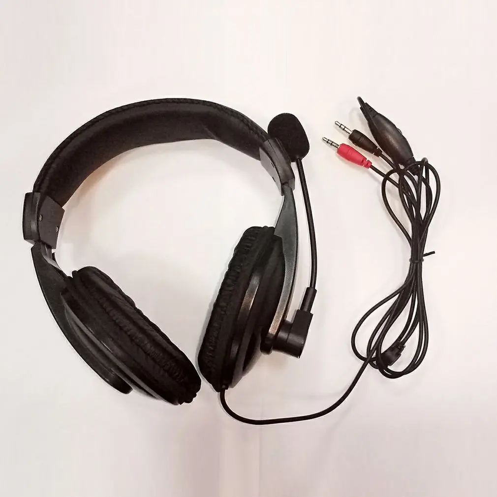 Gaming Headset Game Music Headphone Earphone with Microphone Mic 3.5mm For PC Laptop Computer Black