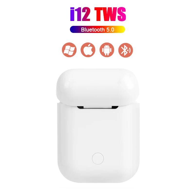 

Original i12 TWS Ture Wireless Earphone Touch Control Bluetooth 5.0 Headset Stereo Earbuds Earpieces PK i10 i30 i7s i9s i11 i14