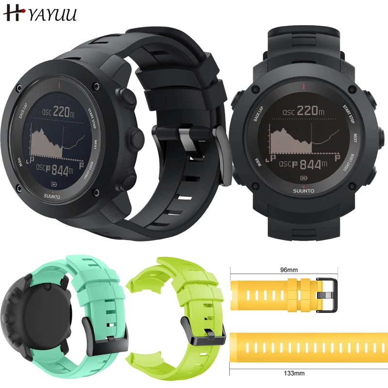 YAYUU силиконовый ремешок для часов спортивный вертикальных умных Suunto Ambit3 Сменные