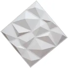 3DARTWALL 3D текстурированные декоративные стеновые панели белые ПВХ алмазные дизайнерские декоры в упаковке 12 32 Sq Ft