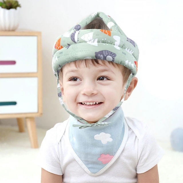 Casco de seguridad para bebés y niños pequeños, protector de cabeza para  bebés, arnés de protección, suave y ajustable, protector de cabeza para  niños