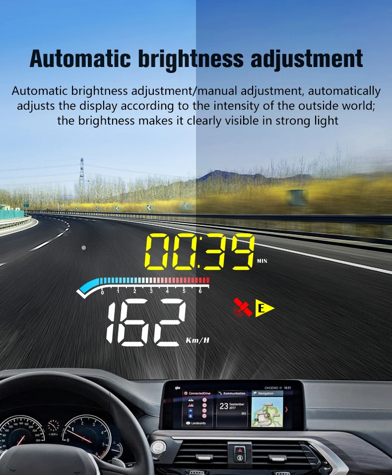 ڵ   ÷ OBD + GPS  ý HUD  ǵ  Drving  RPM ӵ ˶  ڵ  