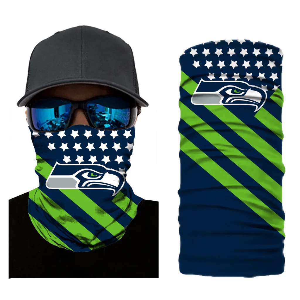 Outdoor Windproof Cycling Bandanas Football Seattle 3d Magic Tube Breathable Face Scarf Neck Gaiter Seahawks Men Women | Аксессуары для